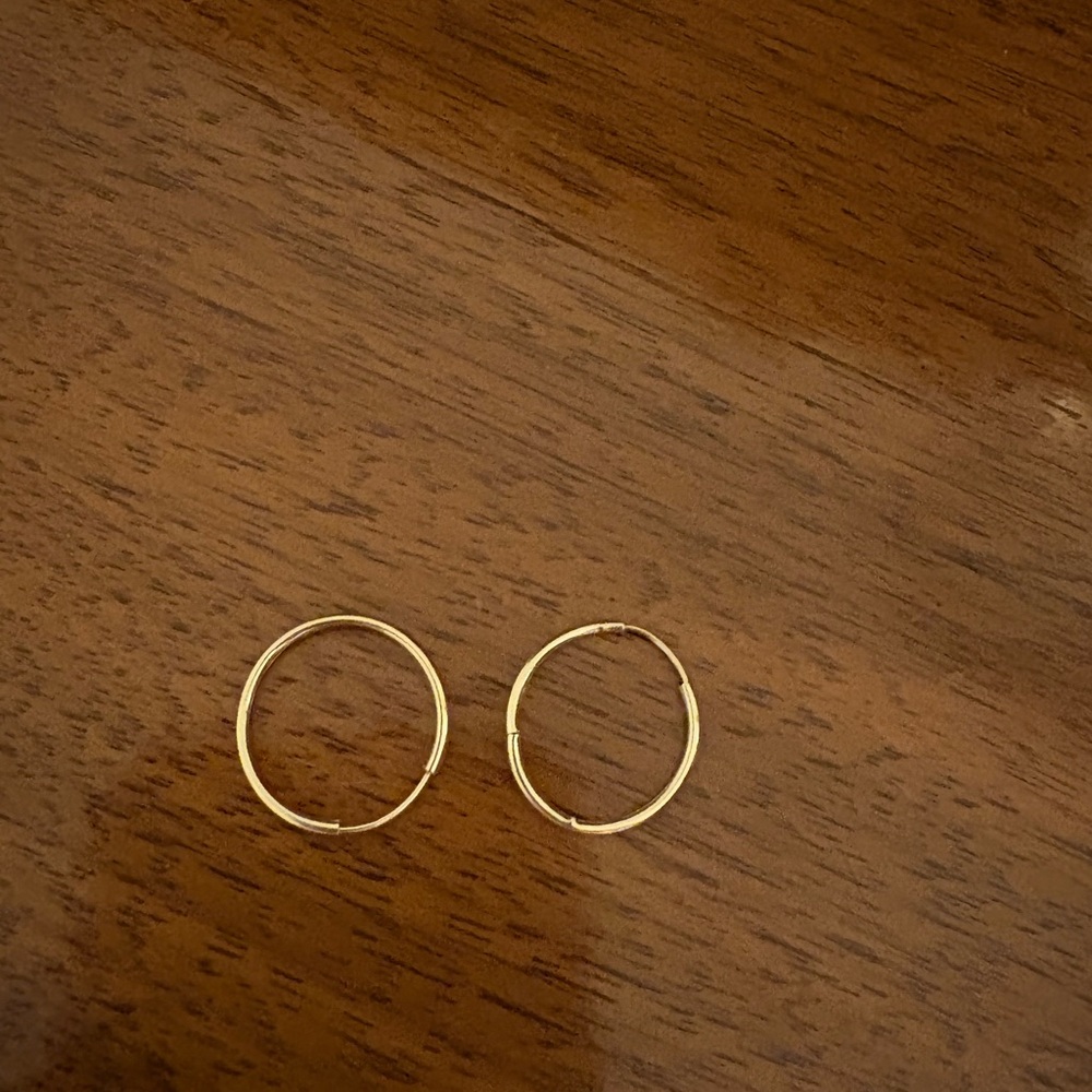 Small Classic Gold Hoop Earrings